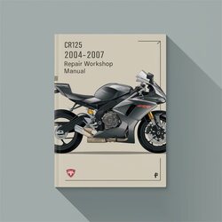 2004-2007 Honda CR Series CR125R Service Repair Workshop Manual PDF