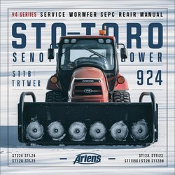 Ariens 924 Series Snowblower SNO-THRO Service Repair Workshop Manual PDF
