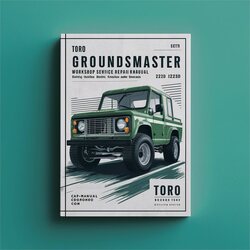 Mitsubishi 6 D Series Toro Groundsmaster 220d, 223d, Gm224, Gm225, Gm228d, GM1000 Plus Cutting Units, Decks Engine Service Repair Workshop Manual PDF