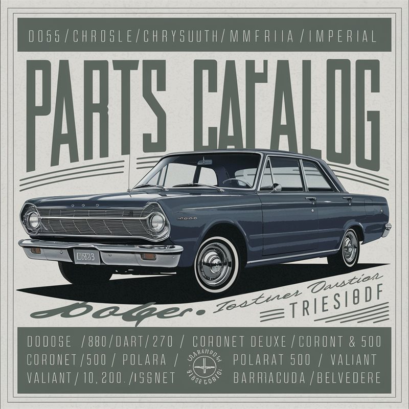 1965 Dodge Plymouth Chrysler Imperial Parts Catalog PDF