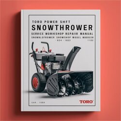 Toro Power Shift Snowthrower Snowblower Snow Thrower Blower Model 624 824 828 1132 Service Repair Workshop Manual PDF