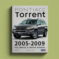 2005-2009 Pontiac Torrent Service Repair Workshop Manual PDF