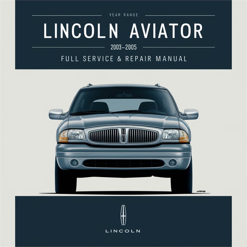 2003-2005 Lincoln Aviator Service Repair Workshop Manual PDF