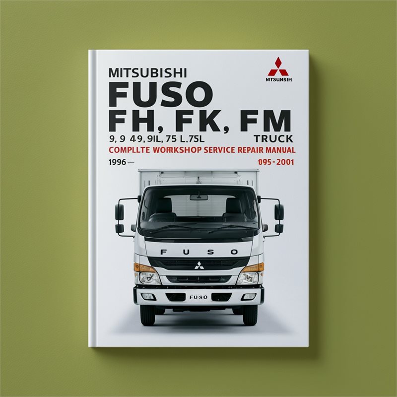 1996-2001 Mitsubishi Fuso Canter Models FE FG FH FK FM 3.9l 4.9l 5.9l 7.5l Truck Service Repair Workshop Manual PDF