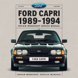 1989-1994 Ford Capri Service Repair Workshop Manual PDF