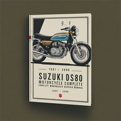 1981-2000 Suzuki DS Models DS80 Motorcycle Service Repair Workshop Manual PDF