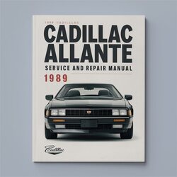 1989 Cadillac Allante Service Repair Workshop Manual PDF