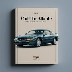 1991 Cadillac Allante Service Repair Workshop Manual PDF