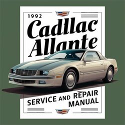 1992 Cadillac Allante Service Repair Workshop Manual PDF