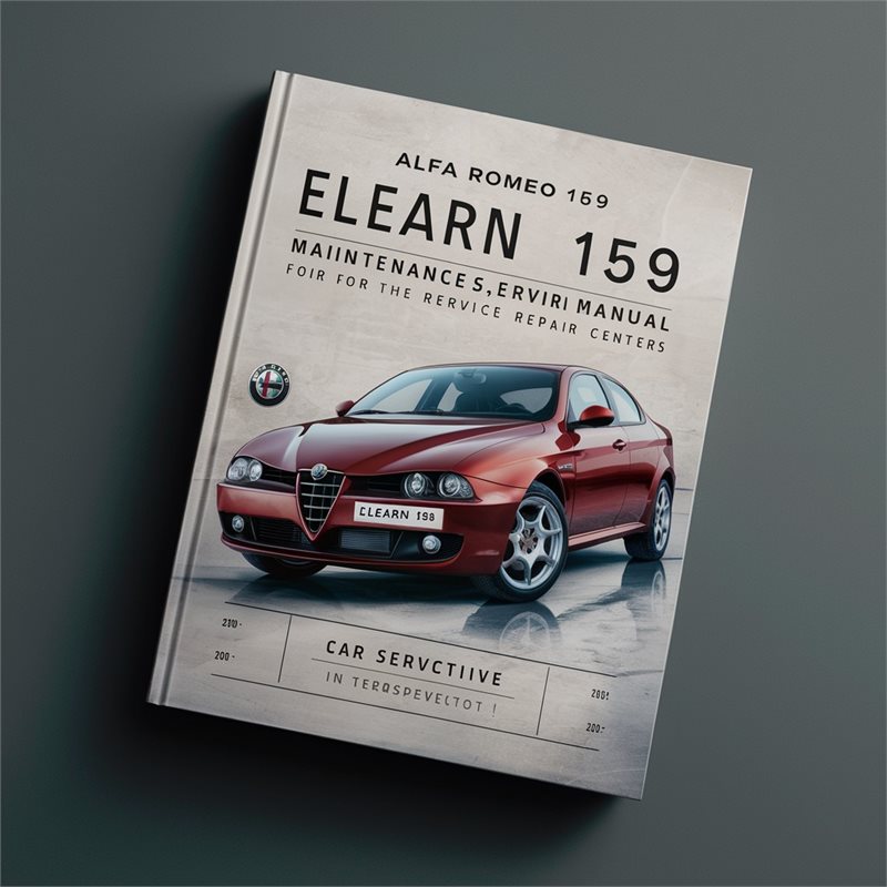 Alfa Romeo 159 Elearn CAR Centers Service Repair Workshop Manual PDF