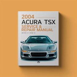 2004 Acura TSX Service Repair Workshop Manual PDF