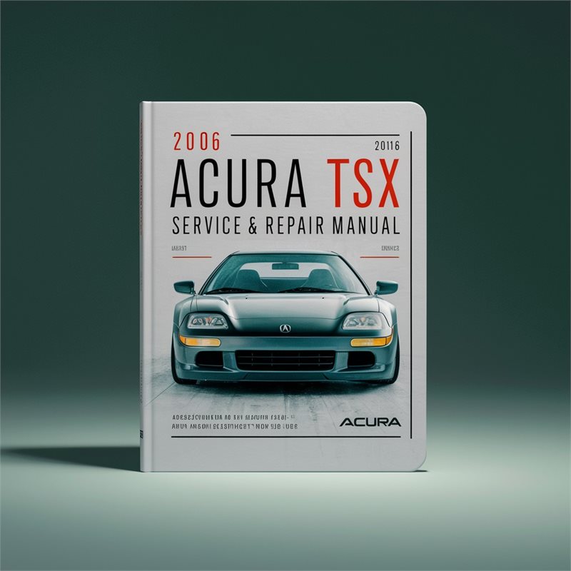 2006 Acura TSX Service Repair Workshop Manual PDF