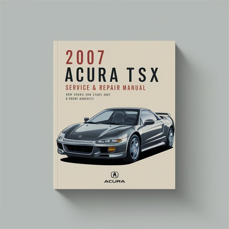 2007 Acura TSX Service Repair Workshop Manual PDF