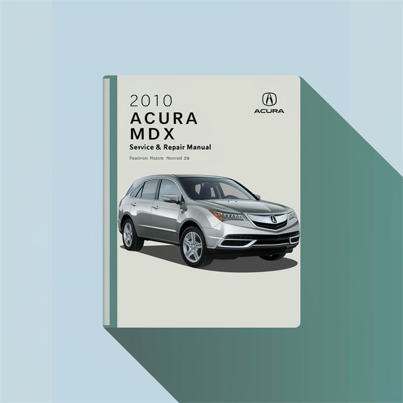 2010 Acura MDX Service Repair Workshop Manual PDF