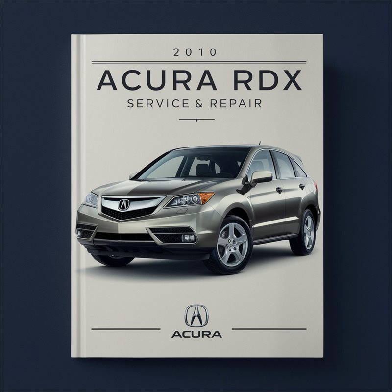 2010 Acura RDX Service Repair Workshop Manual PDF