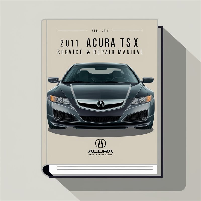 2011 Acura TSX Service Repair Workshop Manual PDF
