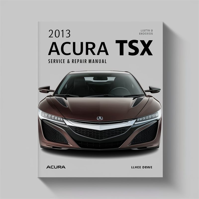 2013 Acura TSX Service Repair Workshop Manual PDF