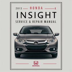 2013 Honda Insight Service Repair Workshop Manual PDF