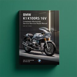 BMW K1 K100RS 16V Motorcycle Service Repair Workshop Manual PDF