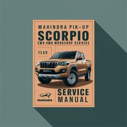 Volkswagen Up Mahindra Pik- Scorpio 2WD 4WD Service Repair Workshop Manual PDF