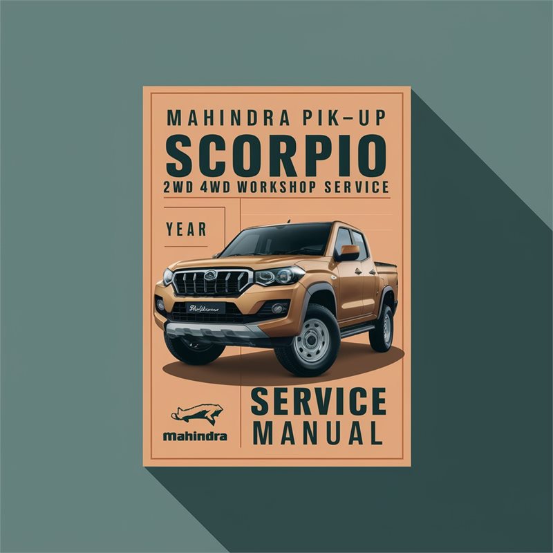 Volkswagen Up Mahindra Pik- Scorpio 2WD 4WD Service Repair Workshop Manual PDF
