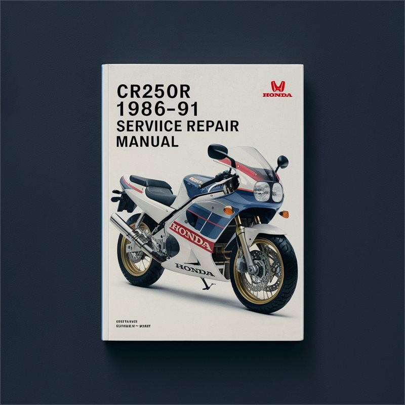 1986-1991 Honda CR Series CR250R Service Repair Workshop Manual PDF