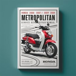 2006-2009 Honda CHF50 Metropolitan Service Repair Workshop Manual PDF