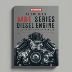 Detroit Diesel MBE 900 Series Engine Service Repair Workshop Manual PDF