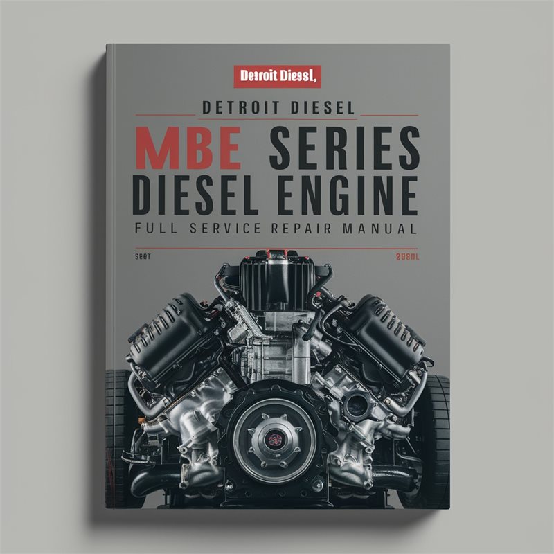 Detroit Diesel MBE 900 Series Engine Service Repair Workshop Manual PDF