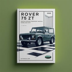 1999-2005 MG ZT Rover 75 Service Repair Workshop Manual PDF