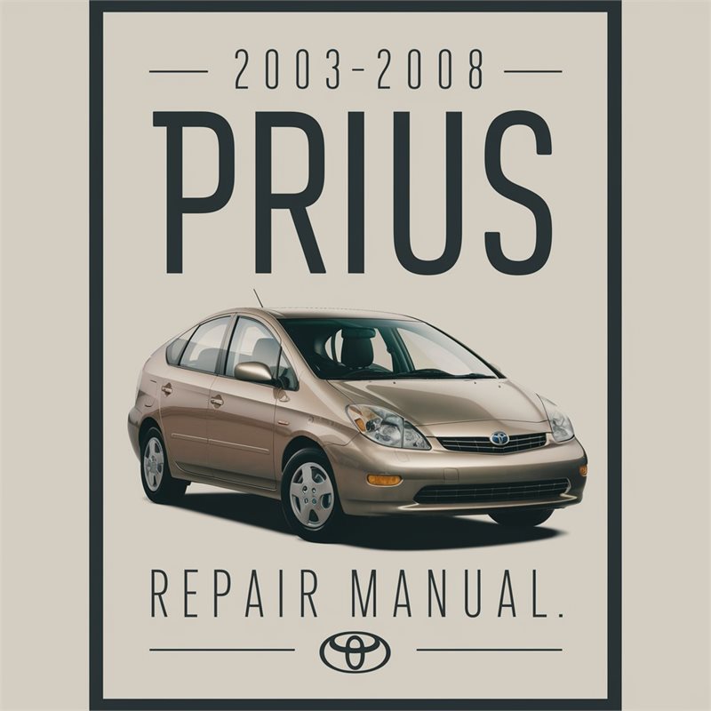 2003-2008 Toyota Prius Service Repair Workshop Manual PDF