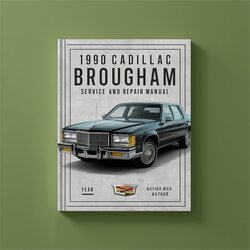 1990 Cadillac Brougham Service Repair Workshop Manual PDF