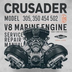1980-1992 Crusader Model 305 350 454 502 V8 Marine Engine Service Repair Workshop Manual PDF