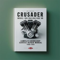 1980-1992 Crusader Model 305 350 454 502 V8 Marine Engine Service Repair Workshop Manual PDF