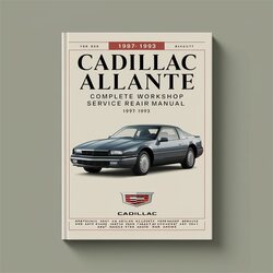 1987-1993 Cadillac Allante Service Repair Workshop Manual PDF