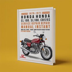 1970-1971 Honda CB Series CB100 CL100 SL100 CB125S CD125S SL125 Service Repair Workshop Manual PDF