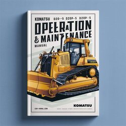 Komatsu D20A-5 D20P-5 D20PL-5 Bulldozer Operation Service Repair Workshop Manual PDF
