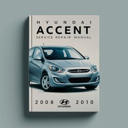 2008-2010 Hyundai Accent Service Repair Workshop Manual PDF