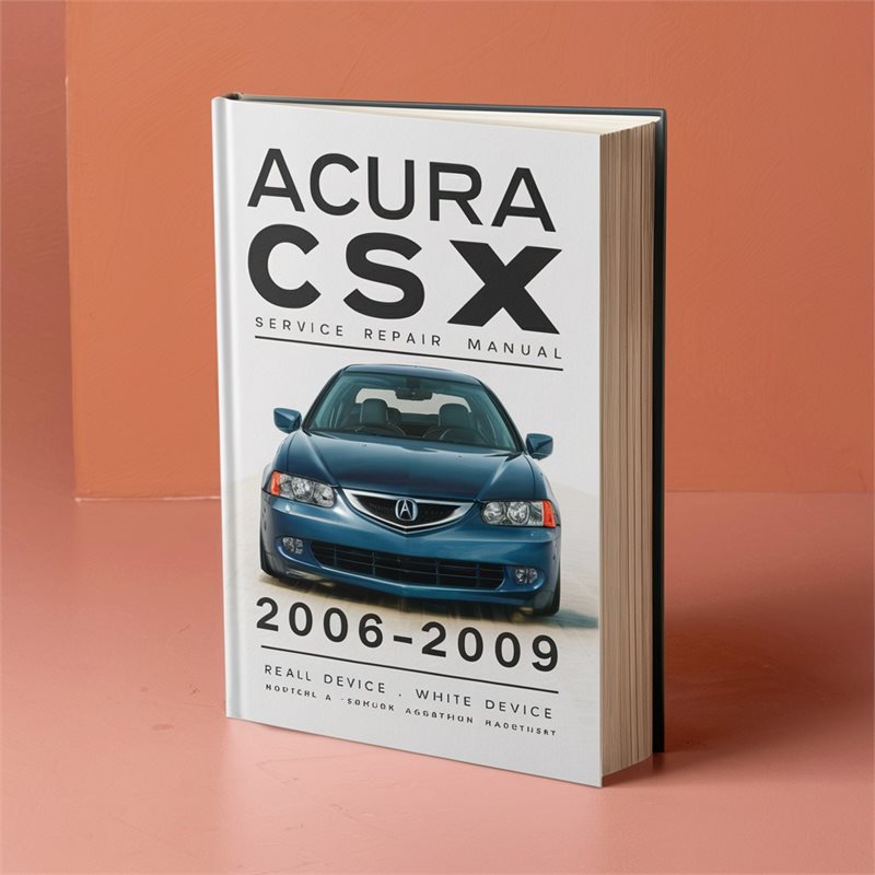 2006-2009 Acura CSX Service Repair Workshop Manual PDF