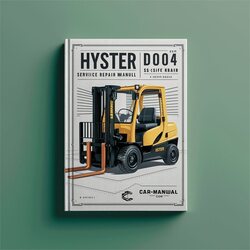 Hyster D004 (s5.50xl) Forklift S5.50XL Service Repair Workshop Manual PDF