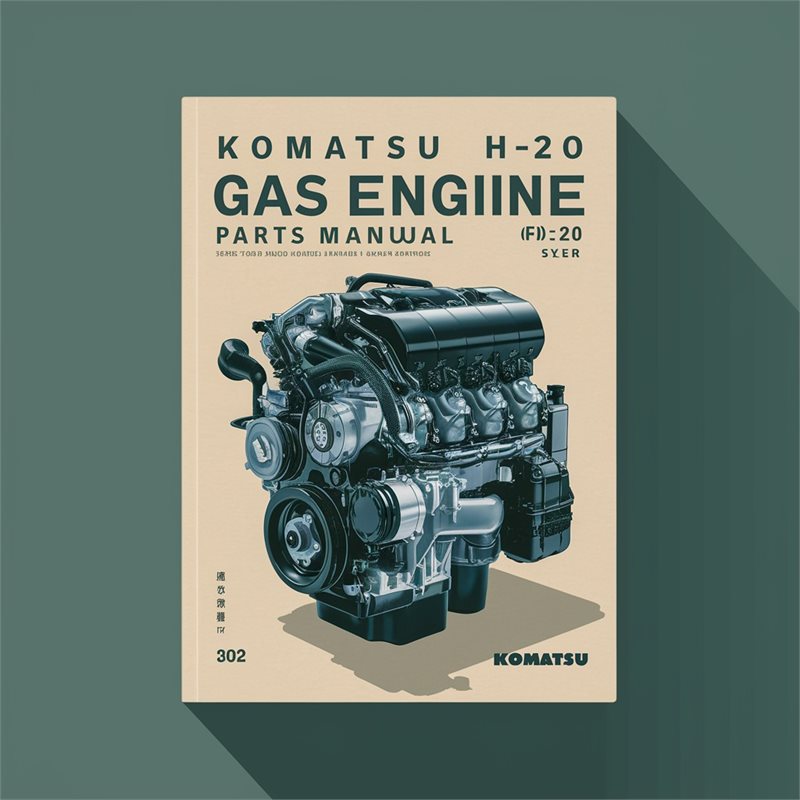 Komatsu H 20 H20 H-20 Gas Engine Parts Catalog PDF