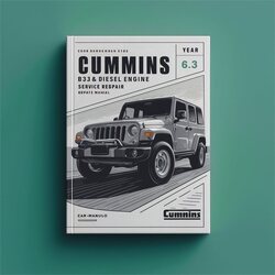 Cummins B Series B3.3 Qsb3.3 Diesel Engine Service Repair Workshop Manual PDF