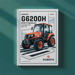 Kubota G6200H Parts Illustrated List IPL Catalog PDF