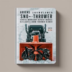 Ariens Snowblower SNO-THRO 924 Series Snow Thrower Blower Service Repair Workshop Manual PDF