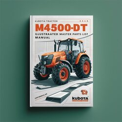Kubota M4500DT Tractor Illustrated Master Parts Catalog PDF