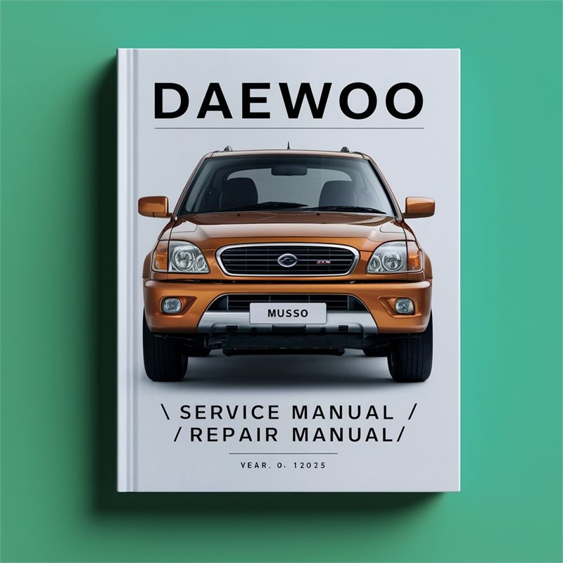 Daewoo Musso Service Repair Workshop Manual PDF
