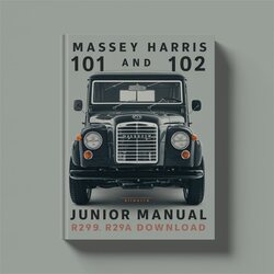 Massey Harris 101 102 Junior Parts R279A Catalog PDF