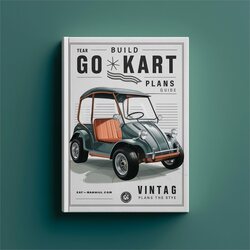 Build GO Cart Kart Plans Vintage Service Repair Workshop Manual PDF