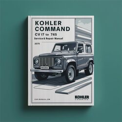 Kohler Command CV 17 to 745 engine Service and Repair Manual 