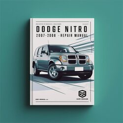 2007-2008 Dodge Nitro Service Repair Workshop Manual PDF